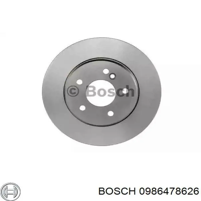 0986478626 Bosch диск тормозной задний