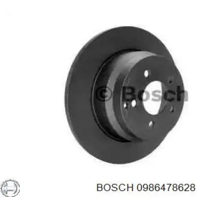 Тормозные диски 0986478628 Bosch