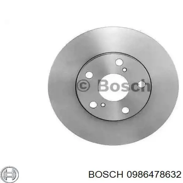 0 986 478 632 Bosch диск тормозной передний