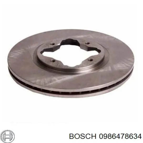 Передний тормозной диск Bosch 0986478634