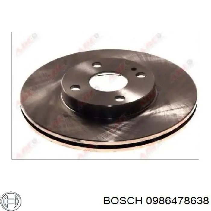 0986478638 Bosch Диск тормозной передний