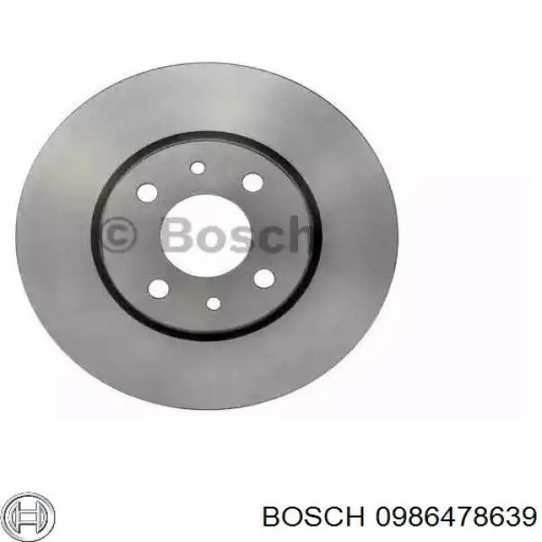0986478639 Bosch диск тормозной передний