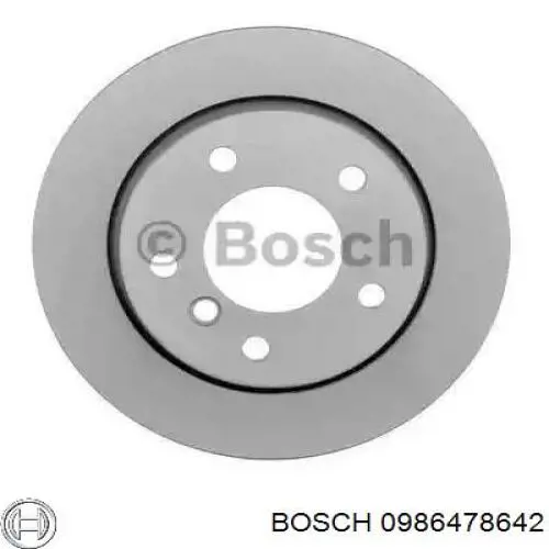 0 986 478 642 Bosch диск тормозной задний