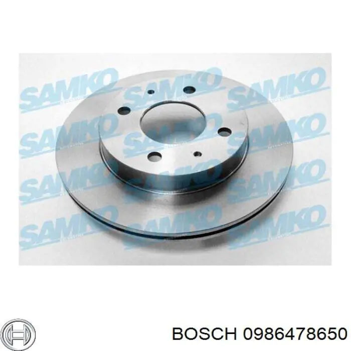 0986478650 Bosch Диск тормозной передний