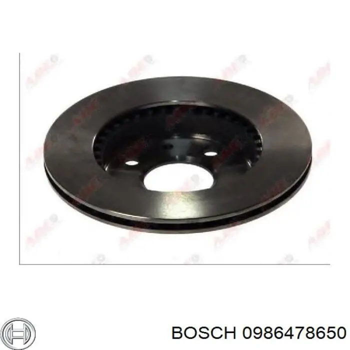 Купить 0986478650 Bosch Ротор тормозной