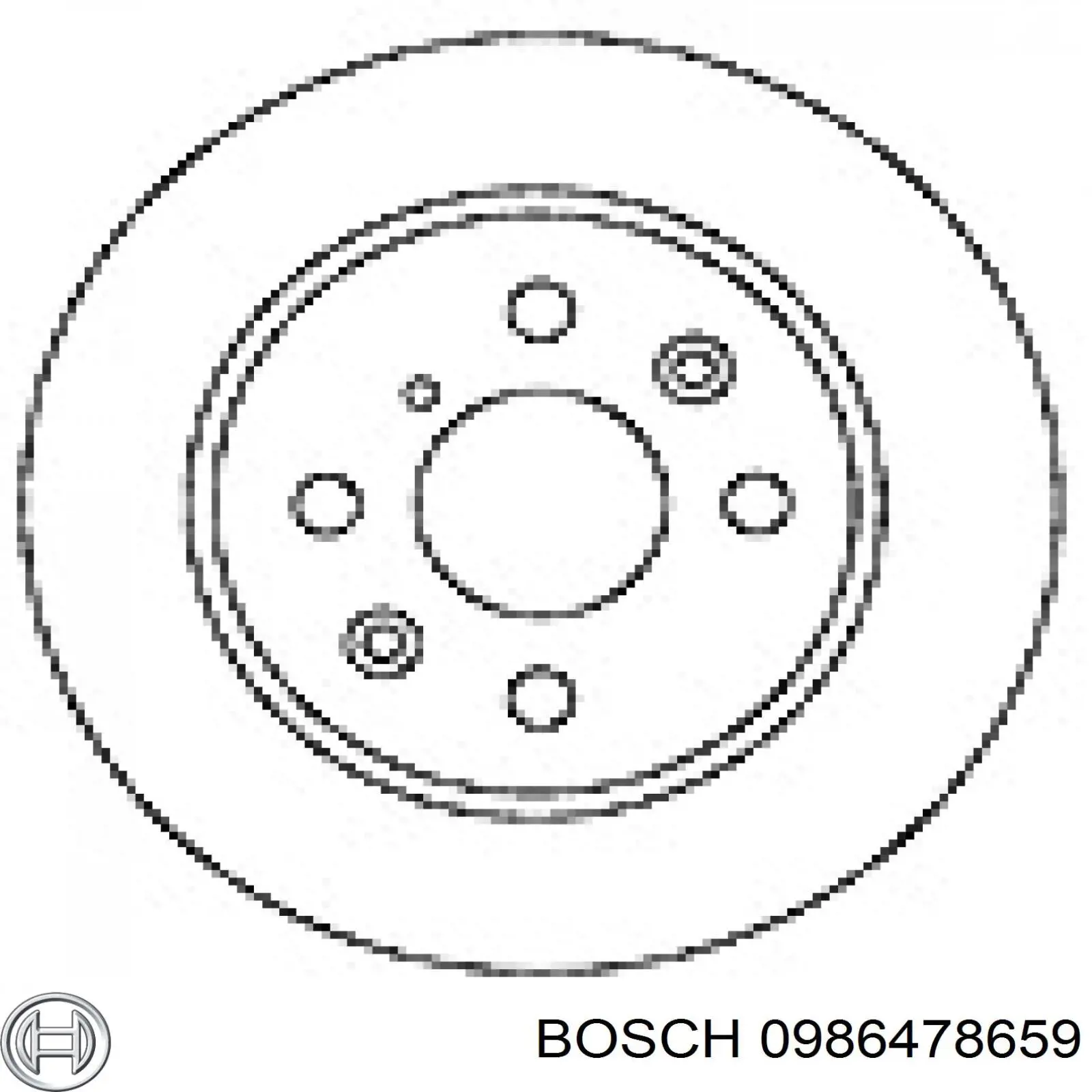 Передние тормозные диски 0986478659 Bosch