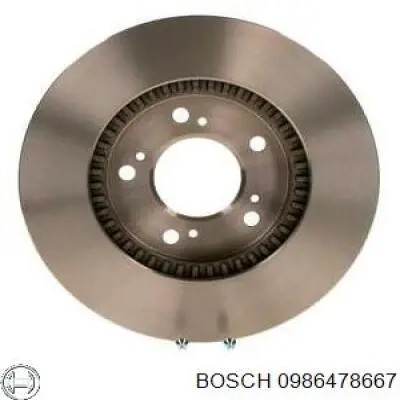 0986478667 Bosch диск тормозной передний