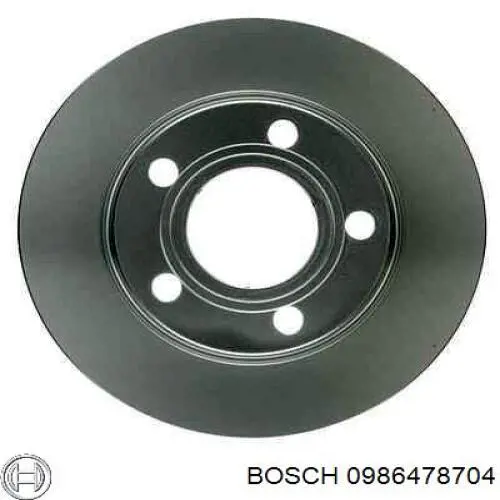 Тормозные диски 0986478704 Bosch