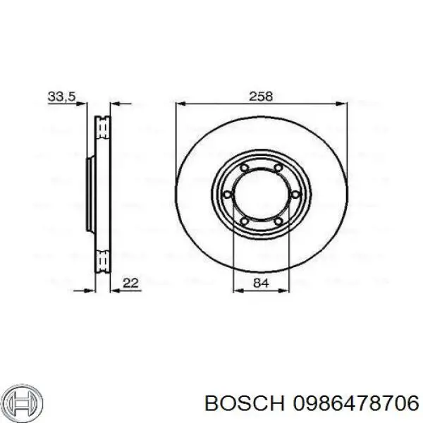 Передние тормозные диски D1171V Samko