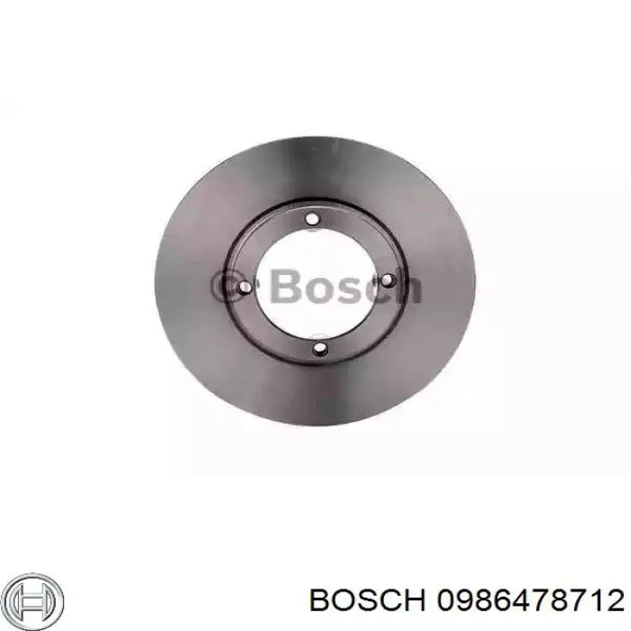 Передние тормозные диски 0986478712 Bosch