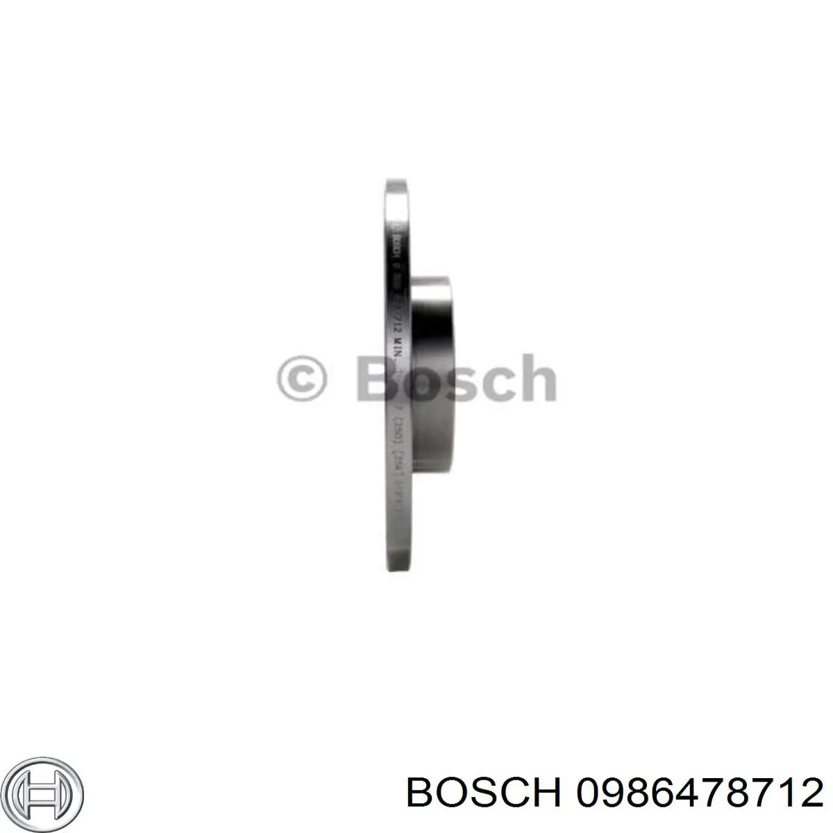 Freno de disco delantero 0986478712 Bosch