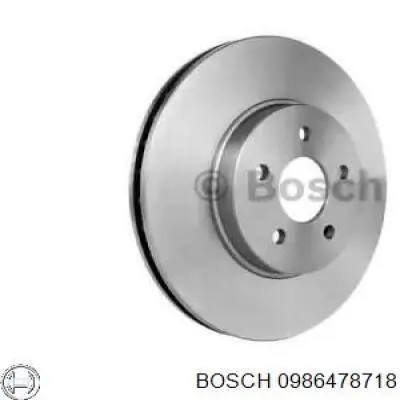 Передний тормозной диск Bosch 0986478718