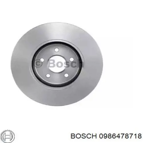 0986478718 Bosch Диск тормозной передний