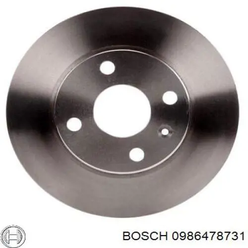 Тормозные диски 0986478731 Bosch