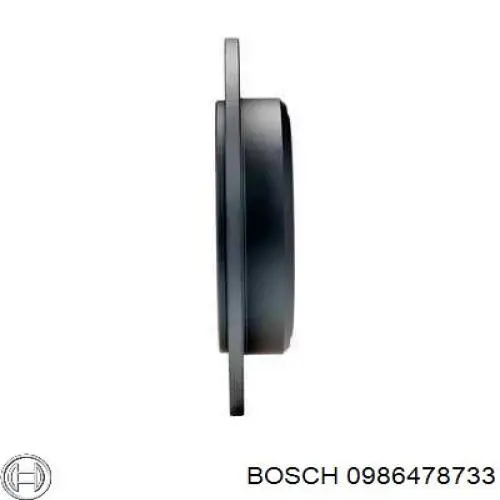0986478733 Bosch диск тормозной задний