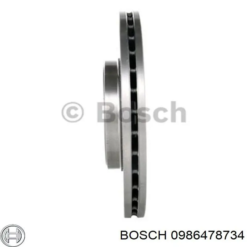 Передние тормозные диски 0986478734 Bosch