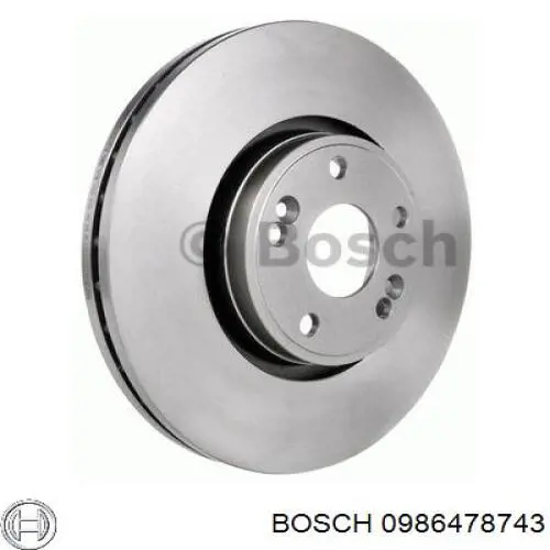 0986478743 Bosch диск тормозной передний