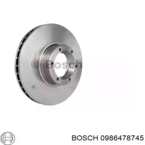 0986478745 Bosch диск тормозной передний