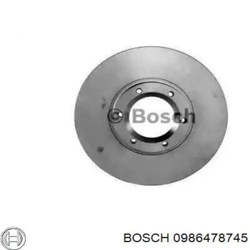 Freno de disco delantero 0986478745 Bosch