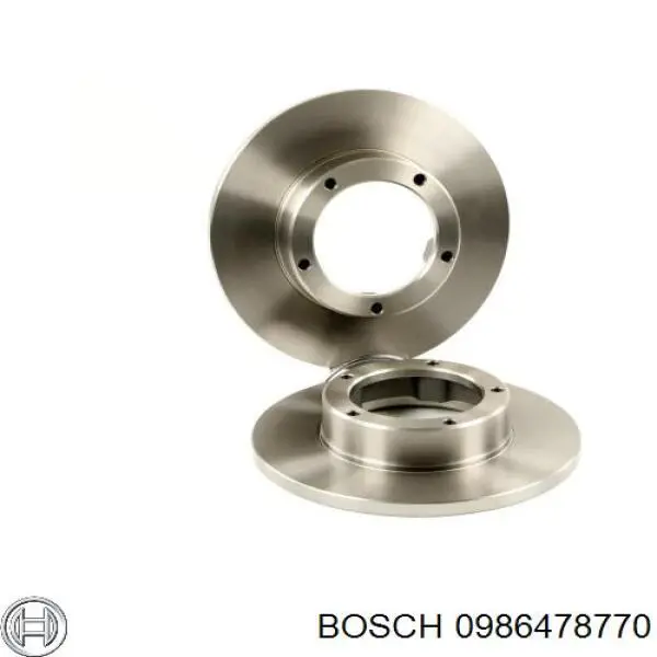 Передние тормозные диски 0986478770 Bosch