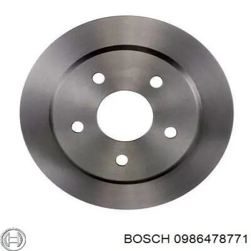 Тормозные диски 0986478771 Bosch