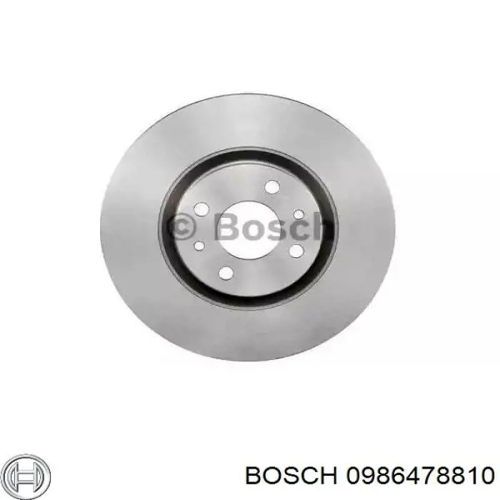 0986478810 Bosch диск тормозной передний