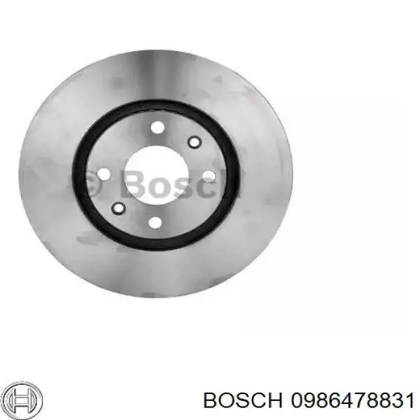 Передние тормозные диски 0986478831 Bosch