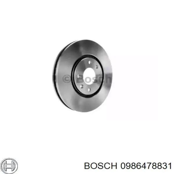 Диск гальмівний передній 0986478831 Bosch