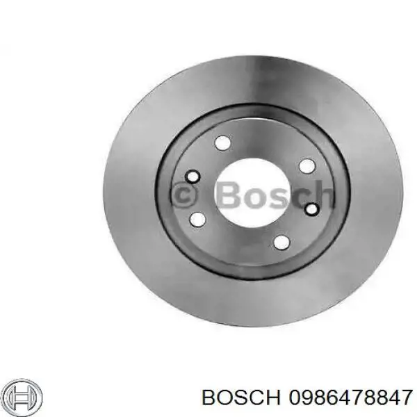 0986478847 Bosch диск тормозной передний