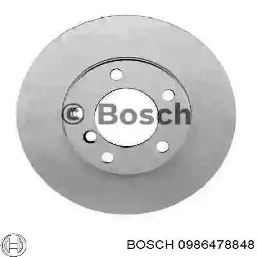 Передние тормозные диски 0986478848 Bosch