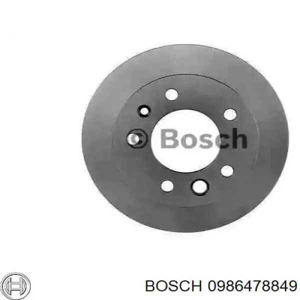 Передние тормозные диски 0986478849 Bosch