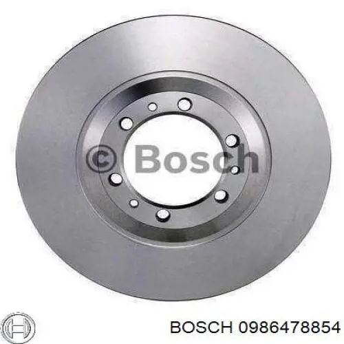 0986478854 Bosch диск тормозной передний