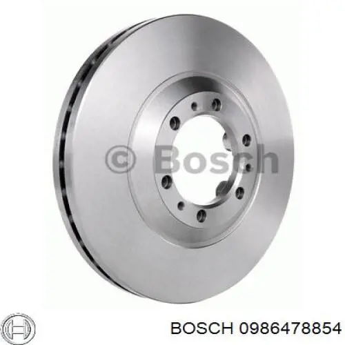 Freno de disco delantero 0986478854 Bosch