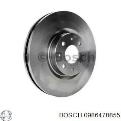 0986478855 Bosch диск тормозной передний