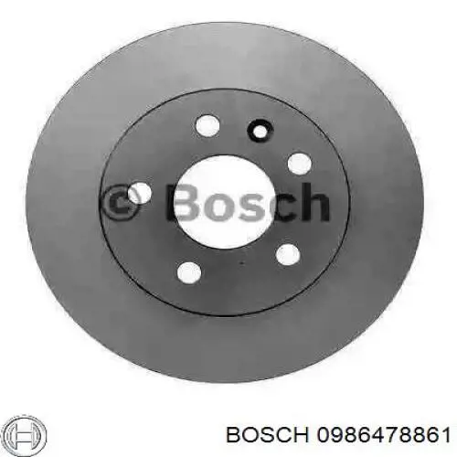 Передние тормозные диски 0986478861 Bosch