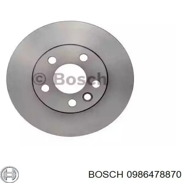 0986478870 Bosch диск тормозной передний