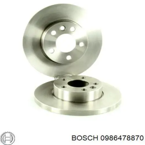 Диск гальмівний передній 0986478870 Bosch