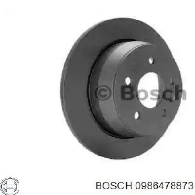 Disco de freno trasero 0986478873 Bosch
