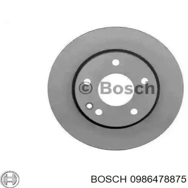 0986478875 Bosch диск тормозной передний