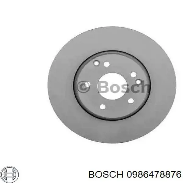 0 986 478 876 Bosch диск тормозной передний