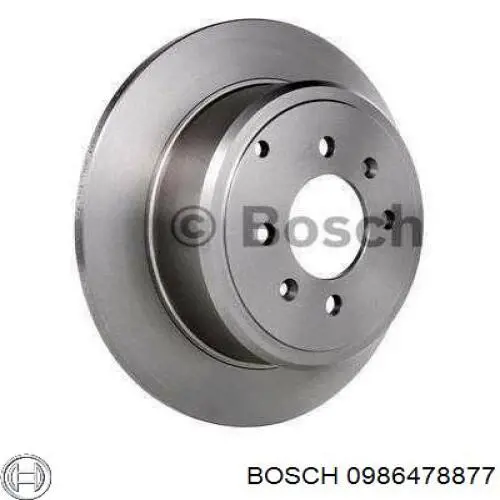 Тормозные диски 0986478877 Bosch