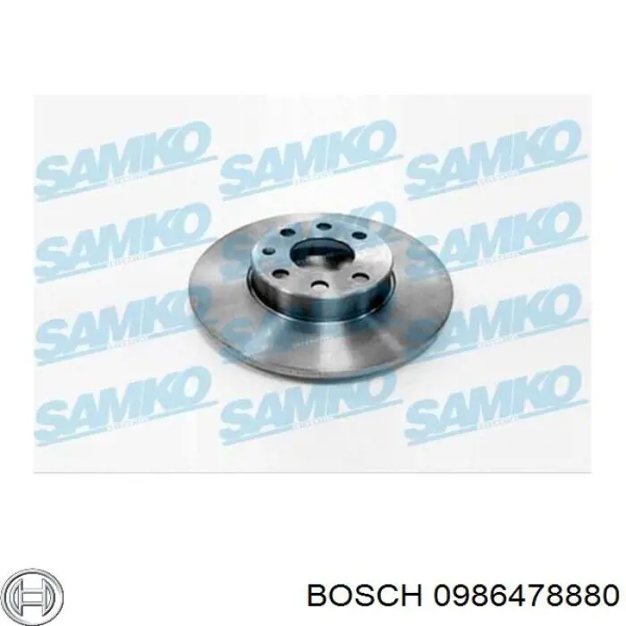 0986478880 Bosch диск тормозной передний