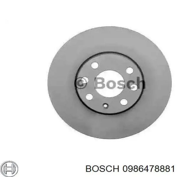0 986 478 881 Bosch диск тормозной передний