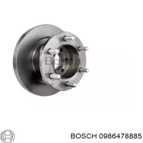 Передние тормозные диски 0986478885 Bosch