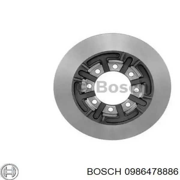 0986478886 Bosch диск тормозной задний