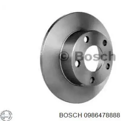 Тормозные диски 0986478888 Bosch