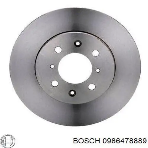 Передние тормозные диски 0986478889 Bosch