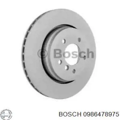 0 986 478 975 Bosch диск тормозной задний
