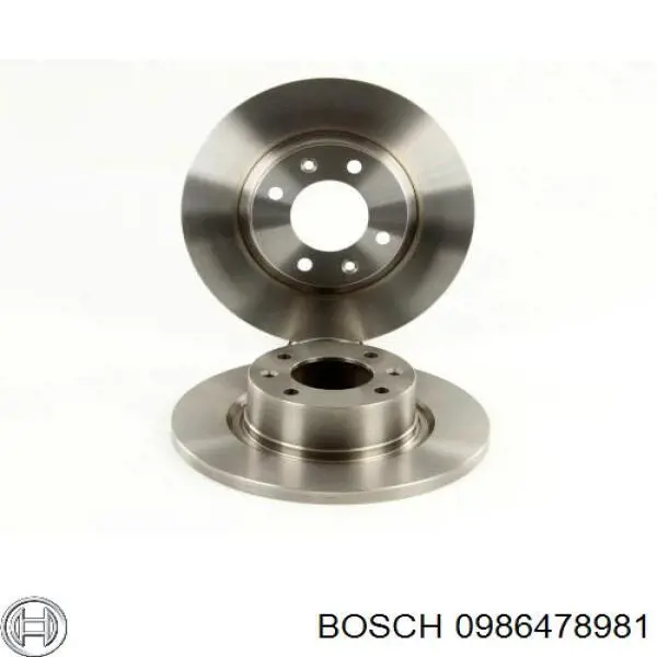 0986478981 Bosch диск тормозной задний
