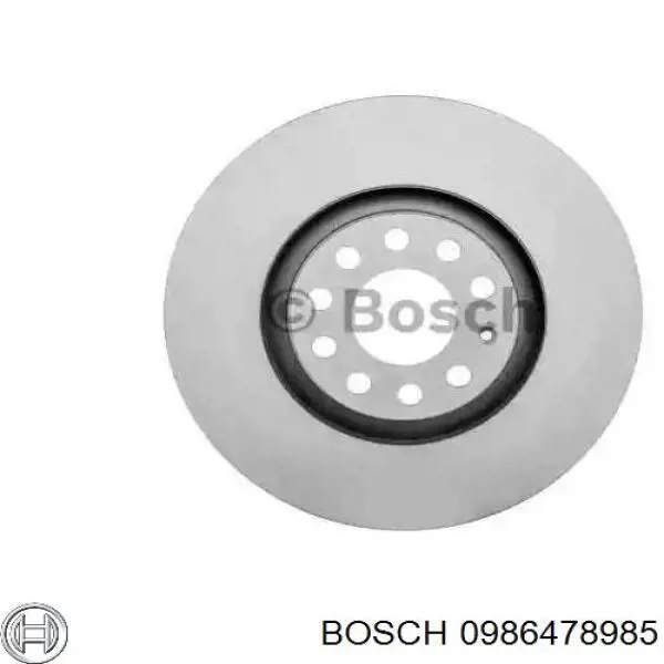 0 986 478 985 Bosch диск тормозной передний